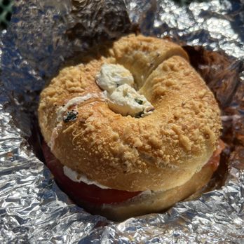 Rosen’s Bagels - Garlic Parmesan Bagel - Bagels Near Me - Austin, Texas