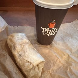 Coffee and breakfast Bacon Burrito Coffee and breakfast Bacon Burrito