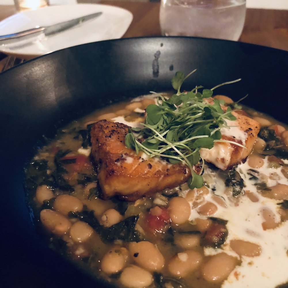Jennifer's Catering - SEARED PICCATA SALMON w/ Cannellini beans - Caterers Near Me - Phoenix, Arizona Jennifer's Catering - SEARED PICCATA SALMON w/ Cannellini beans - Caterers Near Me - Phoenix, Arizona
