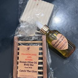 Frankincense and myrrh cleansing bar. Either frankincense resin face oil