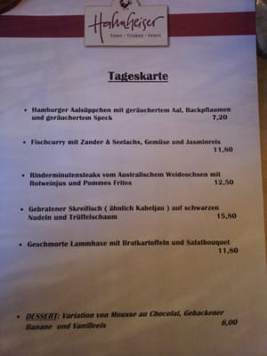 Menu photo 1 Hahnheiser Cologne, NW Menu photo 1 Hahnheiser Cologne, NW