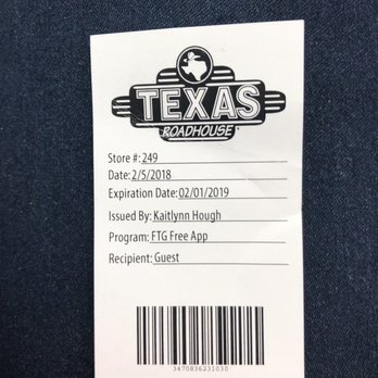 Texas Roadhouse - I got it March 22 2019 and upon looking at it, it's already expired - Barbeque Near Me - Tracy, California Texas Roadhouse - I got it March 22 2019 and upon looking at it, it's already expired - Barbeque Near Me - Tracy, California