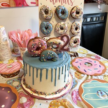 Life's Sweet - a birthday cake with donuts on it - Desserts Near Me - Chicago, Illinois Life's Sweet - a birthday cake with donuts on it - Desserts Near Me - Chicago, Illinois