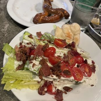 Mean Queen - Half wedge salad and half eaten pretzel - Pizza Near Me - Sitka, Alaska Mean Queen - Half wedge salad and half eaten pretzel - Pizza Near Me - Sitka, Alaska