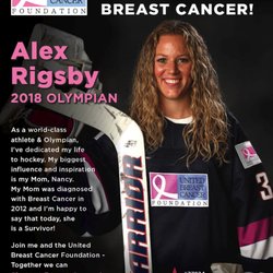 Photo of United Breast Cancer Foundation - Huntington Station, NY, US. 2018 Olympian Alex Rigsby is teaming up with the United Breast Cancer Foundation!