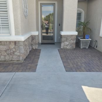 Pure Turf USA - No photo available of the rocks and plants that were removed for these pavers. - Artificial Turf Near Me - Las Vegas, Nevada