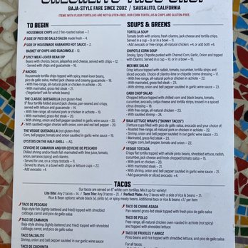 Salsalito Taco Shop - Menu april 2023 - Mexican Near Me - Sausalito, California Salsalito Taco Shop - Menu april 2023 - Mexican Near Me - Sausalito, California