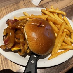 Brass Rail Sports Bar & Grill - BBQ Bacon Cheddar Burger