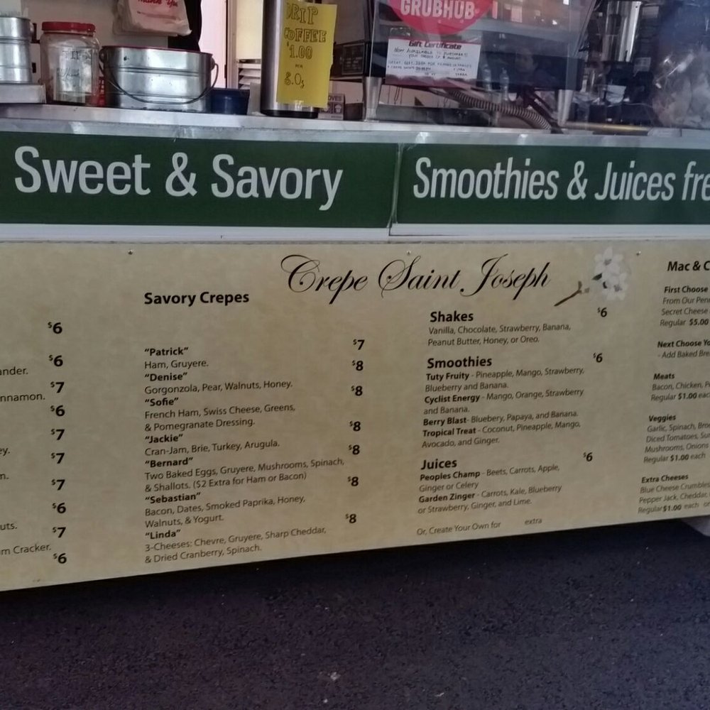 Crepe Saint Joseph - Will not be coming back. Smoothie is flavorless and wait time was ridiculous - Creperies Near Me - Happy Valley, Oregon Crepe Saint Joseph - Will not be coming back. Smoothie is flavorless and wait time was ridiculous - Creperies Near Me - Happy Valley, Oregon