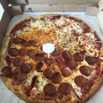 Blue Line Pizza - Thin crust 1/2 cheese and 1/2 pepperoni - Pizza Near Me - Danville, California Blue Line Pizza - Thin crust 1/2 cheese and 1/2 pepperoni - Pizza Near Me - Danville, California