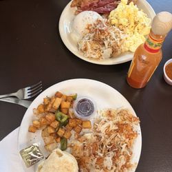 Port Cafe - Our plate from the Breakfast Buffet!