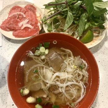 Pho Ba Co - #20 Pho with rare steak on the side - Vietnamese Near Me - Irvine, California Pho Ba Co - #20 Pho with rare steak on the side - Vietnamese Near Me - Irvine, California