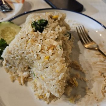 Thai Princess - My friend rice with chicken that the ow er made into a star shape! - Thai Near Me - Bloomfield Township, Michigan