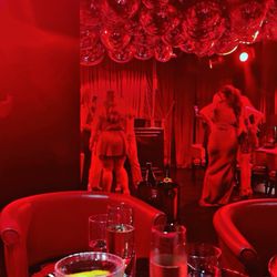 Arts Club - Bottle service in the red room