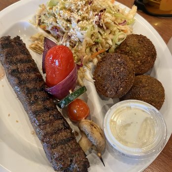 Chicken Maison - Beef Kafta and Fallafel combo! - Mediterranean Near Me - Santa Ana, California Chicken Maison - Beef Kafta and Fallafel combo! - Mediterranean Near Me - Santa Ana, California
