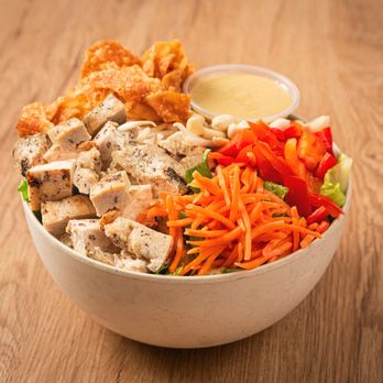 Simply Salad - chicken, carrots, lettuce, carrots, and pickles in a bowl - Salad Near Me - Gardena, California Simply Salad - chicken, carrots, lettuce, carrots, and pickles in a bowl - Salad Near Me - Gardena, California