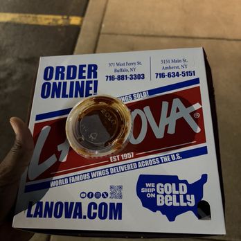 La Nova Pizzeria - Better picture of a typical pizza box. - Pizza Near Me - Williamsville, New York