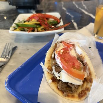 Acropolis Greek Taverna - Orlando - Lamb & beef gyro w/ grilled vegetables - Greek Near Me - Orlando, Florida Acropolis Greek Taverna - Orlando - Lamb & beef gyro w/ grilled vegetables - Greek Near Me - Orlando, Florida
