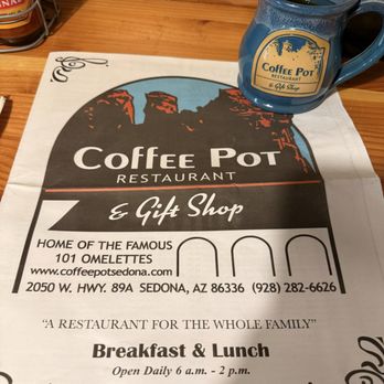 Coffee Pot Restaurant - Cutest coffee cups too - Breakfast & Brunch Near Me - Sedona, Arizona Coffee Pot Restaurant - Cutest coffee cups too - Breakfast & Brunch Near Me - Sedona, Arizona