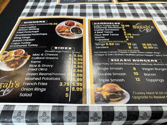 Menu photo 1 Sarah’s Cafe Saginaw, MI Menu photo 1 Sarah’s Cafe Saginaw, MI