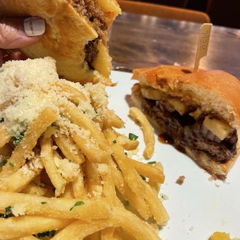kitchen747 - Hawaiian burger and Garlic Parmesan Fries - Pizza Near Me - Roseville, California