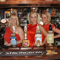 Olde England - Julia Carmichael, licensee of the Olde England (left), with Kerri and Steph.
