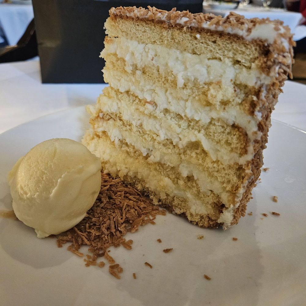 Grill 23 & Bar - Coconut Cake - Seafood Near Me - Boston, Massachusetts Grill 23 & Bar - Coconut Cake - Seafood Near Me - Boston, Massachusetts