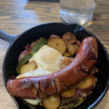 Max Bratwurst und Bier - Farmers skillet - German Near Me - Astoria, New York Max Bratwurst und Bier - Farmers skillet - German Near Me - Astoria, New York