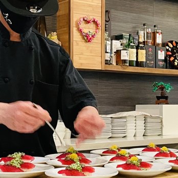 Nagomi - Chef Kaz hard at work prepping the next dish. - Japanese Near Me - New Orleans, Louisiana