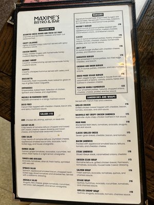 Menu photo 3 Maxine's Bistro & Bar Miami Beach, FL