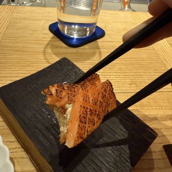 MĀZE - New Zealand Salmon Crispy Toast - New American Near Me - Honolulu, Hawaii