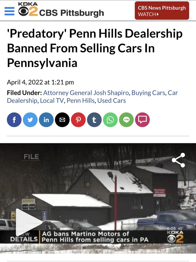 MARTINO MOTORS INC Updated August 2024 536 Rodi Rd, Pittsburgh