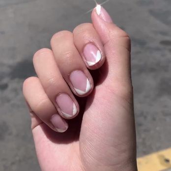 Beyond Nails - Shellac White "V-Tips" ... absolutely love - Nail Salons Near Me - Stockton, California Beyond Nails - Shellac White "V-Tips" ... absolutely love - Nail Salons Near Me - Stockton, California