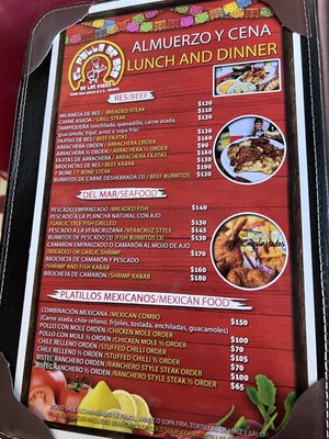 Menu photo 8 El Pollo De Oro de los Cabos La Paz, BCS