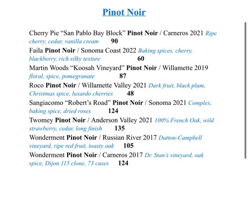Menu photo 3 Prosper Wine House Prosper, TX Menu photo 3 Prosper Wine House Prosper, TX