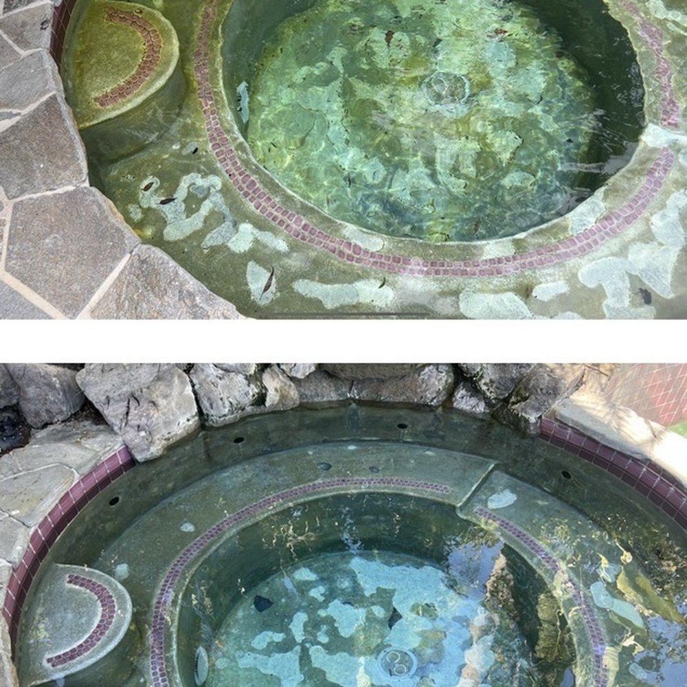Amg Pool and Spa Cleaning Service - Top: Algae growth 48 hours after last company's "service" Bottom: Clean and clear pool and spa after Anthony's service - Pool Cleaners Near Me - Lake Forest, California Amg Pool and Spa Cleaning Service - Top: Algae growth 48 hours after last company's "service" Bottom: Clean and clear pool and spa after Anthony's service - Pool Cleaners Near Me - Lake Forest, California