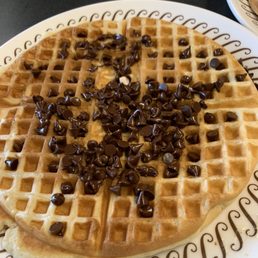 Chocolate chip waffles