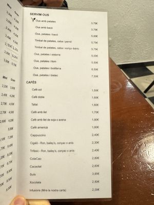 Menu photo 2 Cafeteria Restaurant Chaplin Girona, GI