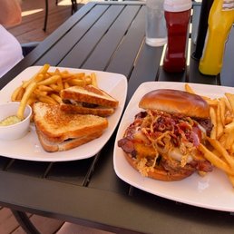Meatloaf daily special and a patty melt Meatloaf daily special and a patty melt