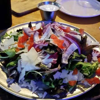 Stacked STL - $2 to add this as a side- I loved the shaved Parmesan but their blue cheese dressing is meh - Burgers Near Me - Saint Louis, Missouri