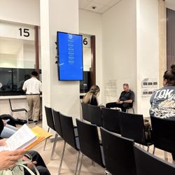 Family Justice Center - Inside the clerk's office waiting to be called. Typical wait time is 30-45m