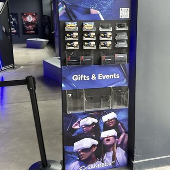 Sandbox VR - Gift card display - Virtual Reality Centers Near Me - Westlake, Ohio Sandbox VR - Gift card display - Virtual Reality Centers Near Me - Westlake, Ohio