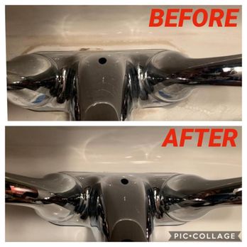 VeriKleen Cleaning Services - Hard water stain around bathroom tap removed - Window Washing Near Me VeriKleen Cleaning Services - Hard water stain around bathroom tap removed - Window Washing Near Me