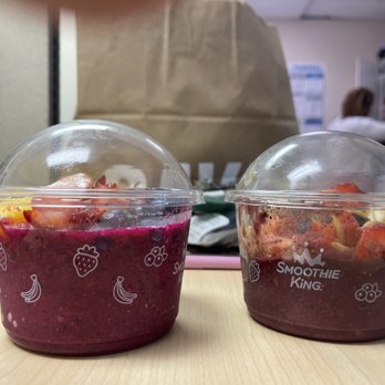 Smoothie King - two cups of smoothie on a table - Juice Bars & Smoothies Near Me - Durham, North Carolina Smoothie King - two cups of smoothie on a table - Juice Bars & Smoothies Near Me - Durham, North Carolina