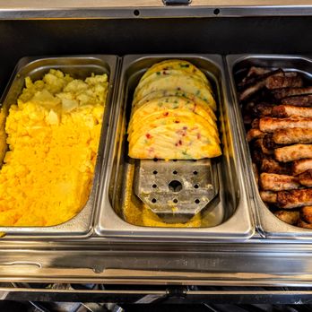 Sleep Inn & Suites Cross Lanes - South Charleston - Eggs prepared 2 ways, scrambled and as a western Omelet along wit sausage links. - Hotels Near Me - Cross Lanes, West Virginia Sleep Inn & Suites Cross Lanes - South Charleston - Eggs prepared 2 ways, scrambled and as a western Omelet along wit sausage links. - Hotels Near Me - Cross Lanes, West Virginia