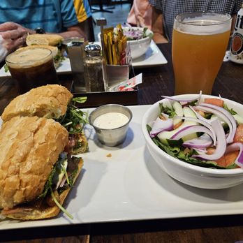 The Drunken Bean Coffee & Wine Bar - Italian sandwich and side salad with an IPA and espresso martini - Coffee & Tea Near Me - Chicago, Illinois The Drunken Bean Coffee & Wine Bar - Italian sandwich and side salad with an IPA and espresso martini - Coffee & Tea Near Me - Chicago, Illinois