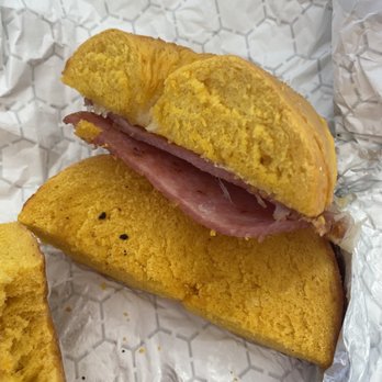 Avalon Coffee - Egg flavored bagel with provolone and Taylor pork roll?  Not worth 7.95 - Coffee & Tea Near Me - Rio Grande, New Jersey