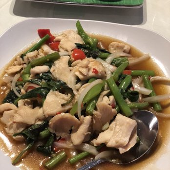 Thai Lily Cafe - Basil Chicken - Thai Near Me - Houston, Texas