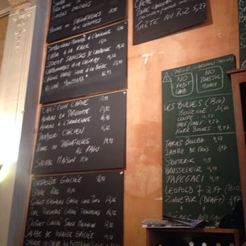 Le Fin de Siècle - Menu on wall - Brasseries Near Me - Brussel, BRU