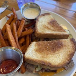 Brisket grilled cheese